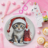 フェスティバルキャッツinクリスマスコスチューム- Holiday Vibes ペーパープレート (パーティー)