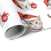 フェスティバルキャッツinクリスマスコスチューム- Holiday Vibes ラッピングペーパー (ロールコーナー)