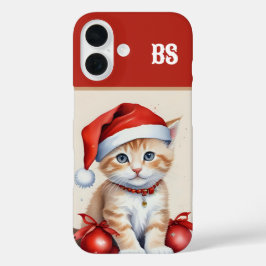 フェスティバルキャッツinクリスマスコスチューム- Holiday Vibes iPhone 16ケース