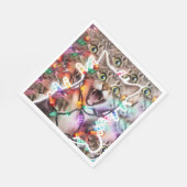 フェスティバルキャットクリスマスパーティーナプキンズ スタンダードランチョンナプキン (角)