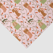 フェスティバルキャットドッグクリスマス照明ピンク 薄葉紙 (詳細)