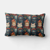 フェスティバルキャットホリデイ装飾用クッション ランバークッション (裏面)