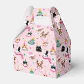 フェスティバルキャット顔インホリデーハッツパターン フェイバーボックス (裏面サイド)