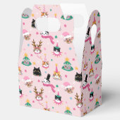 フェスティバルキャット顔インホリデーハッツパターン フェイバーボックス (オープン)