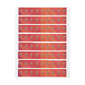 フェスティバルキャメルパターン赤 ラップアラウンド宛名ラベル (シート)