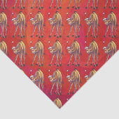 フェスティバルキャメルパターン赤 薄葉紙 (詳細)