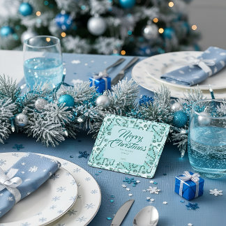 フェスティバルキャンディカネスペパーミント スクエアペーパーコースター