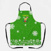 フェスティバルキャンディカネズホリースノーフレークとグリーン エプロン (正面)