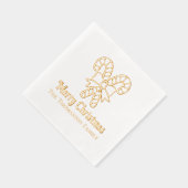 フェスティバルキャンディキャンズメリークリスマスネーム 箔ナプキン (右)