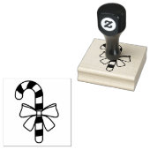 フェスティバルキャンディケーンの弓の形 ラバースタンプ (押印)