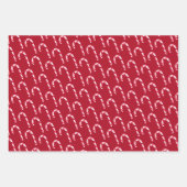 フェスティバルキャンディーケーンクリスマスウォーター色 ラッピングペーパーシート (正面3)