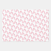 フェスティバルキャンディーケーンクリスマスウォーター色 ラッピングペーパーシート (正面)