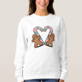 フェスティバルキャンディーケーン&ジンガーブレッドホリデー スウェットシャツ (正面)