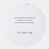 フェスティバルキャンディーケーン&パイン写真枠 オーナメントカード (裏面)