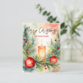 フェスティバルキャンドルパインブランズクリスマスグリーティング シーズンポストカード (スタンド正面)