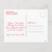 フェスティバルキャンドルパインブランズクリスマスグリーティング シーズンポストカード (裏面)