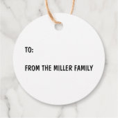 フェスティバルキャンパートレーラーレトロRVsクリスマスプレゼント フェイバータグ (裏面)