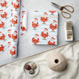 フェスティバルキュートサンタクロース ラッピングペーパー