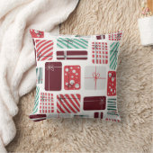 フェスティバルギフトボックスのシームレスなパターン クッション (ブランケット)