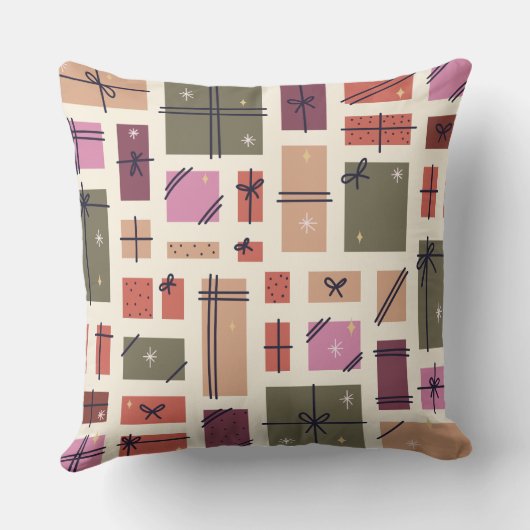 フェスティバルギフトボックス模様装飾用クッション クッション (裏面)