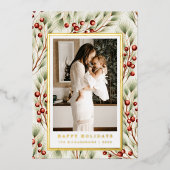 フェスティバルギルド縁ど写真クリスマスカード 箔シーズンカード (正面)