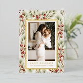 フェスティバルギルド縁ど写真クリスマスカード 箔シーズンカード (立ち正面)