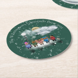 フェスティバルクインテットクリスマスパーティー ラウンドペーパーコースター