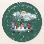 フェスティバルクインテットクリスマスパーティー ラウンドペーパーコースター (正面)