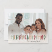 フェスティバルクカラフルリスマスの写真 シーズンカード (正面)