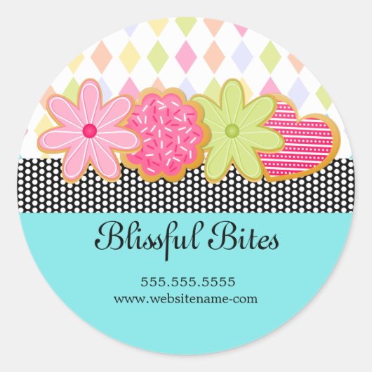 フェスティバルクッキーデザート ラウンドシール (正面)