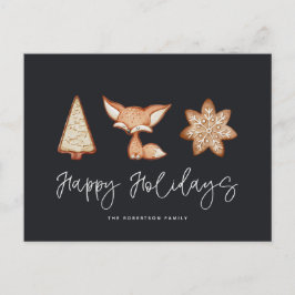 フェスティバルクッキートリオクリスマスカード ポストカード