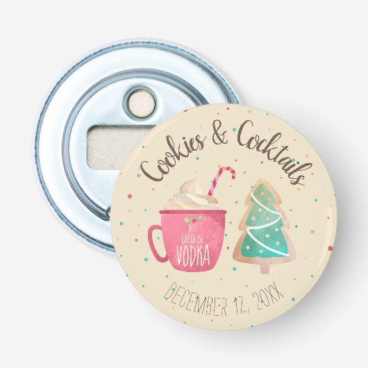 フェスティバルクッキー&カクテルクリスマスパーティーテーマ 栓抜き (正面)