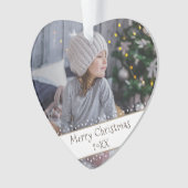フェスティバルクモダンリスマスホリデーキープサケ写真 オーナメント (正面)