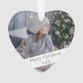 フェスティバルクモダンリスマスホリデーキープサケ写真 オーナメント (正面)