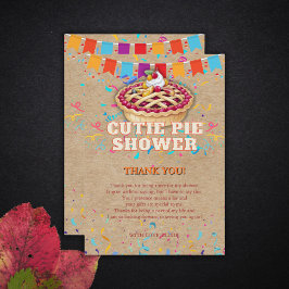 フェスティバルクラフトかわいこちゃんパイパーティーベビーシャワー サンキューカード