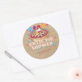 フェスティバルクラフトかわいこちゃんパイパーティーベビーシャワー ラウンドシール (封筒)