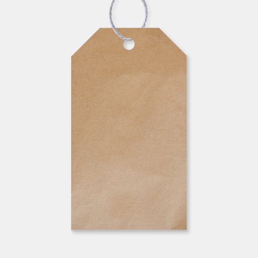 フェスティバルクラフトエレガント紙ホワイトディアー ギフトタグ (裏面)