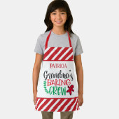 フェスティバルクリスマスおばあちゃんのベーキングクルー名を追加 エプロン (インサイチュ)