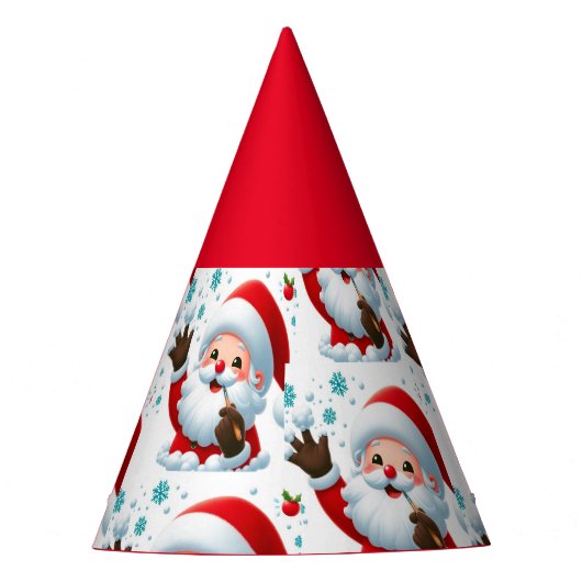 フェスティバルクリスマスお祝い帽子 パーティーハット (正面)