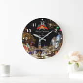 フェスティバルクリスマスお祝い ラージ壁時計 (ホーム)