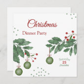 フェスティバルクリスマスお祝い 案内状 (正面/裏面)