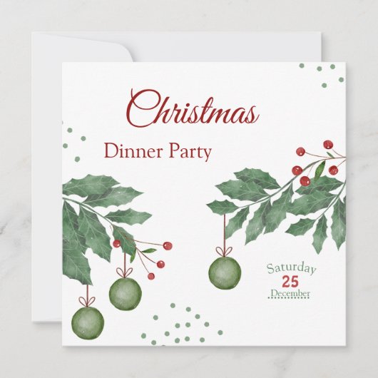 フェスティバルクリスマスお祝い 案内状 (正面)