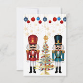 フェスティバルクリスマスくるみ割りオーナメントベビーシャワー サンキューカード (裏面)