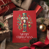 フェスティバルクリスマスくるみ割りカスタム写真 カード