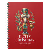 フェスティバルクリスマスくるみ割りカスタム写真 ノートブック (正面)