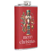 フェスティバルクリスマスくるみ割りカスタム写真 フラスク (右)