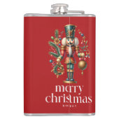フェスティバルクリスマスくるみ割りカスタム写真 フラスク (裏面)