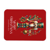 フェスティバルクリスマスくるみ割りカスタム写真 マグネット (横)