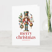 フェスティバルクリスマスくるみ割りカスタムTwp写真 カード (正面)