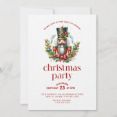 フェスティバルクリスマスくるみ割りクリスマスクリスマスパーティー 招待状 (正面)